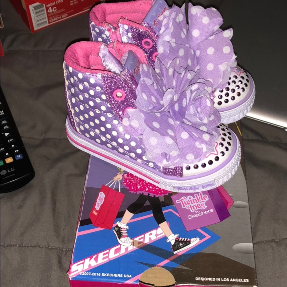 Skechers twinkle toes (light up when you walk)